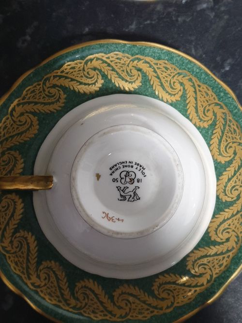 vintage bone china teacups and saucers — image 7