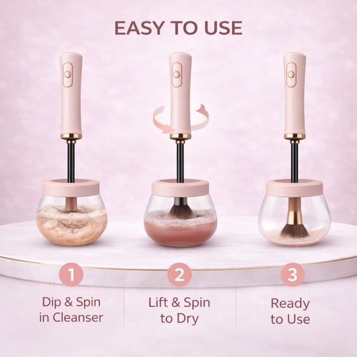 Rechargeable Makeup  Brush Cleaner Machine Quick Dry Set-Free Shipping — image 4