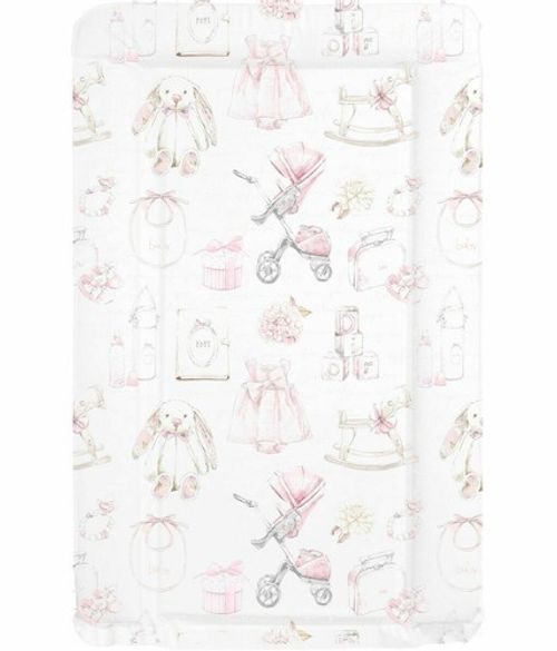 Vintage Design Nursery Baby Changing Mat - Pink Girls  - Can Be Personalised