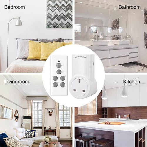 wireless remote control socket UK plug power outlet switch set — image 8