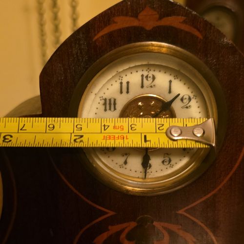 Antique Victorian Small Mechanical Clock In Working Condition  — image 8