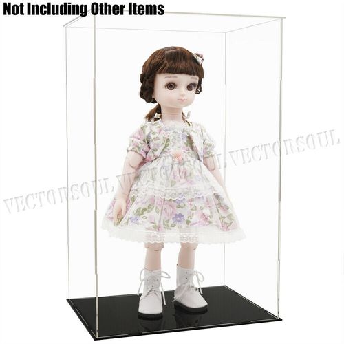 UK 20.5"/52cm H Acrylic Plastic Display Box Perspex Case Dustproof Self-Install — image 7