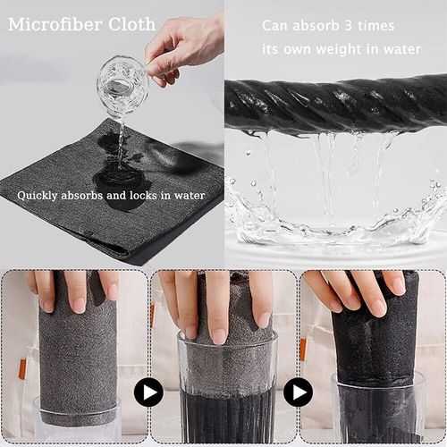 10/20x Thickened Magic Cleaning Cloth Streak Free Microfiber Glass Wiping Rags — image 7