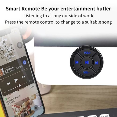 Media Wireless Bluetooth Button Remote Controller Car Motorcycle Bike — image 4