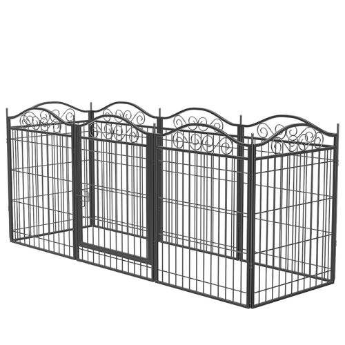 BingoPaw 8 Panels Dog Play Pen Pet Puppy Playpen Metal Exercise Fence Enclosure — image 4