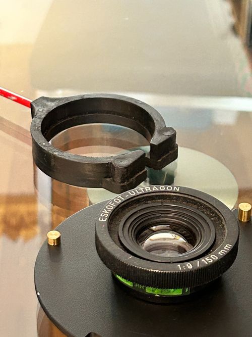 Eskofot Ultragon f9 150mm enlarging lens, New DeVere lens board, Great Condition — image 3