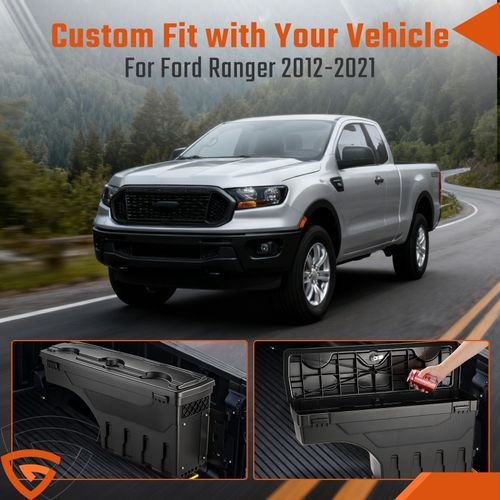 Swing Case Bed Storage Tool Box for Ford Ranger 2012-2021 Wildtrak Left + Right — image 6