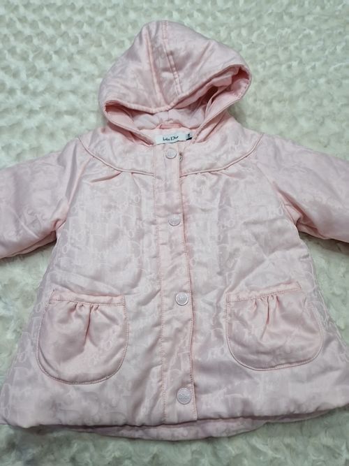 baby dior girl Pink Monogram Coat With Hood Brand New — image 1