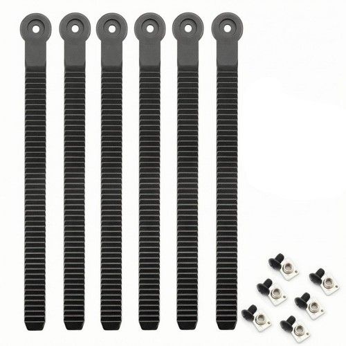 6 Pieces Ski Binding Replacement Strap Secure for Snowboarders, Skiers