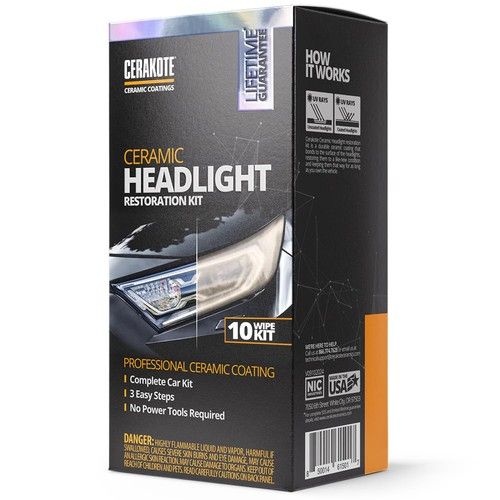 CERAKOTE® Ceramic Headlight Restoration Kit – Guaranteed To Last As Long As
