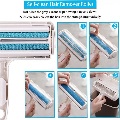 Pet Hair Remover Roller, Reusable Animal Hair Removal Brush for Dogs and — image 3
