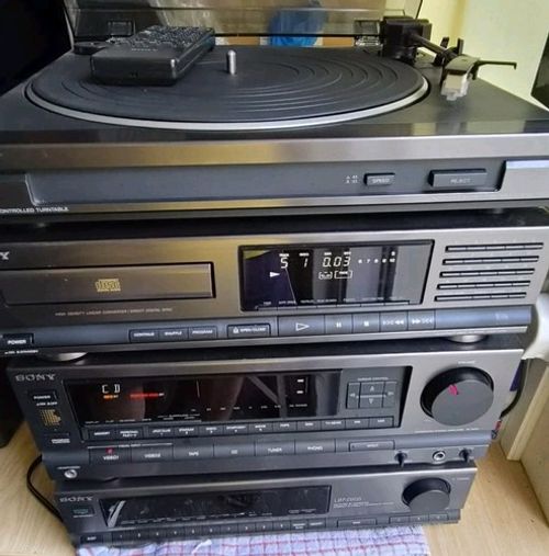 Sony LBT-D505 PS LX47P Turntable  CDP-M42 CD Player  Amplifier TA-D505