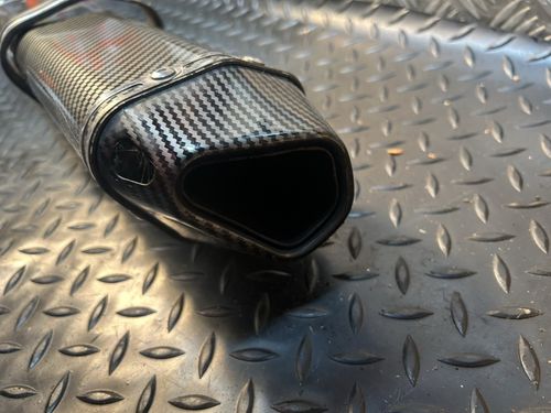 KTM Duke 125 17-23 Carbon Effect Exhaust Can / Link / Baffle Silencer — image 20