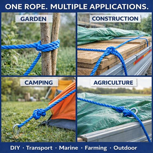 Blue Nylon Rope Polypropylene Poly Tarpaulin 6mm 8mm 10mm 12mm 16mm 18mm Builder — image 13