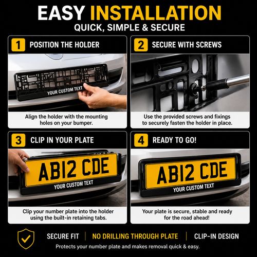 Premium Quality Customisable Number Plate Holders | Same Day Dispatch — image 2