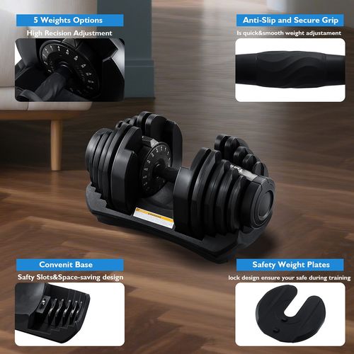 Adjustable Dumbbells Weights 24/40kg Pair Home Gym Fitness Equipment Workout Set — image 10