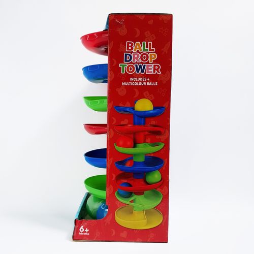 7 Tiers - Ball Drop Tower w/ 4 Balls Baby Toy! Fun Learning PLay Toddler Toy 6m+ — image 3