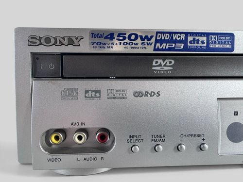 Sony DAV-D150G DVD VHS VCR Combo Home Theatre Receiver Remote Manual Tested — image 4
