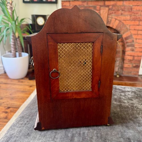 PHS German Mahogany Mantel Clock Fully Serviced Gong Strike c1930 — image 8
