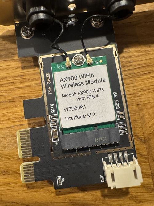 Ax900 WiFi6 Network Card - BT5.4 - WBD80P.1 - M.2 Interface — image 2