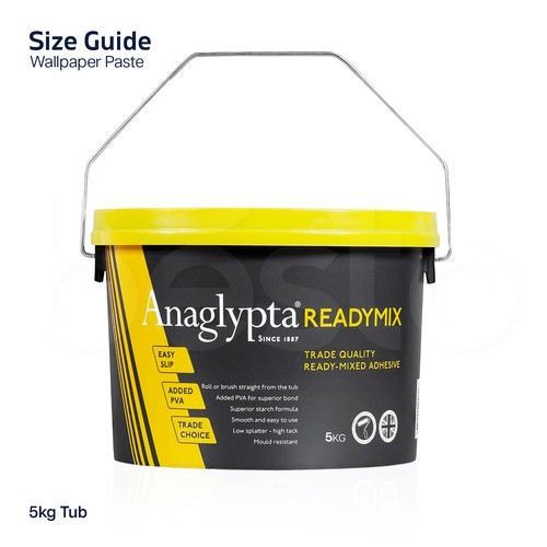 Strong Thermal Adhesive Ready Mixed Wallpaper Paste 2.5kg / 5kg Ready Made Paste