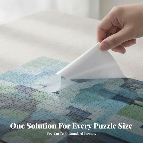 10 Pieces Sheets Transparent Peel-and-Stick Puzzle Saver Flexible — image 9