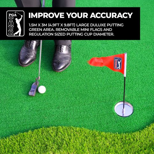PGA TOUR Golf Putting Green Giant Augusta Practice Mat Putt Training Aid 1.5x3m — image 4