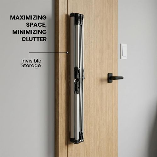 Over Door Clothes Airer Utility Caravan Towel Clothes Drying Rack Hanger Compact — image 14