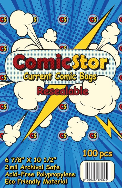 ComicStor Current Bag (100) Resealable Seal — image 1
