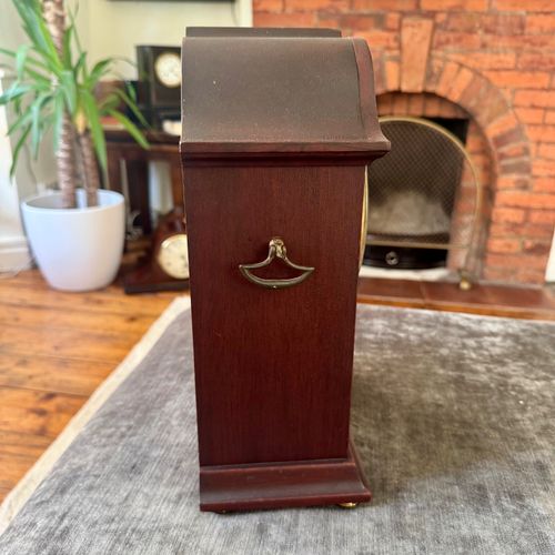 PHS German Mahogany Mantel Clock Fully Serviced Gong Strike c1930 — image 12