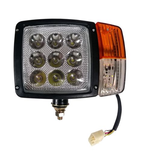 Led Headlight Lights For JCB Telehandler Loader Loadall Head Wired Headlamp Pair — image 3