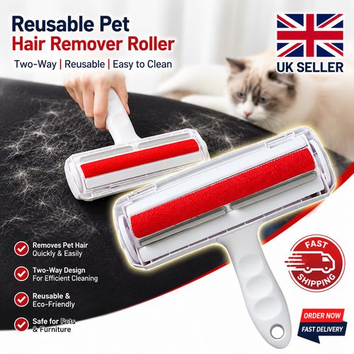Reusable Pet Hair Remover Roller – Two-Way Lint & Fur Remover for Cats and Dogs — image 1