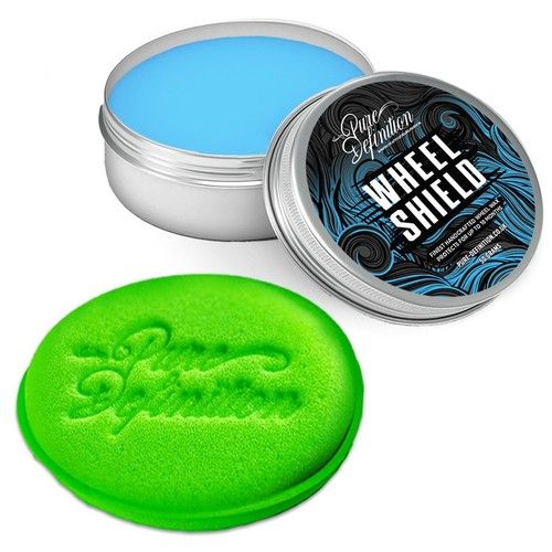 Wheel Wax Sealant Shield Car Alloy Wheels High Gloss Finish +Pad Pure Definition