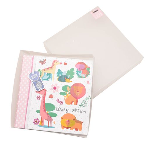 Baby Girls Pink Slip In Case Memo Photo Album 4 x 6'' For 200 Photos BA-1634 — image 8