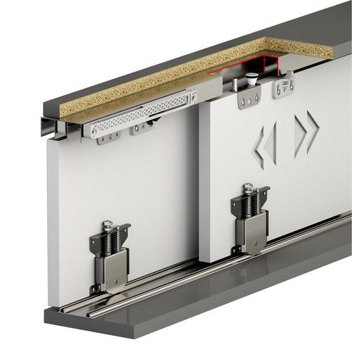 Internal Sliding Door Runner Kit 75kg Capacity Wardrobe Track Set Decoranddecor