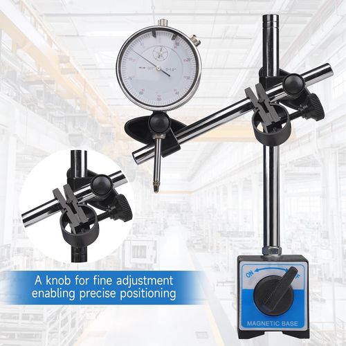Dial Test Indicator DTI Gauge with Magnetic Base Stand Clock Gauge & 22PC Probes — image 4