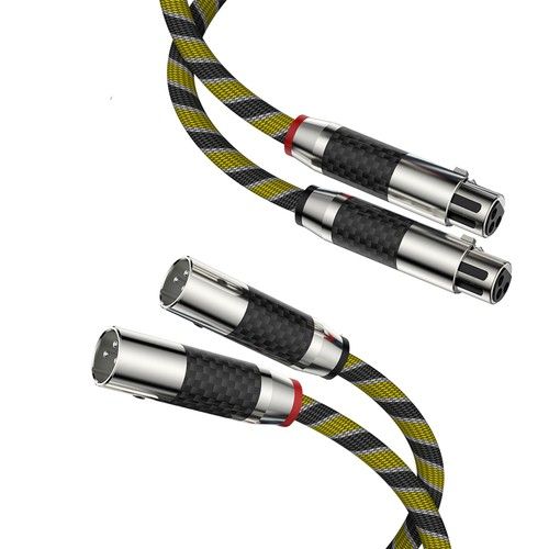 Pair Hi-End Silver-Plated OCC Wire HiFi Audio Interconnect Balanced XLR Cable