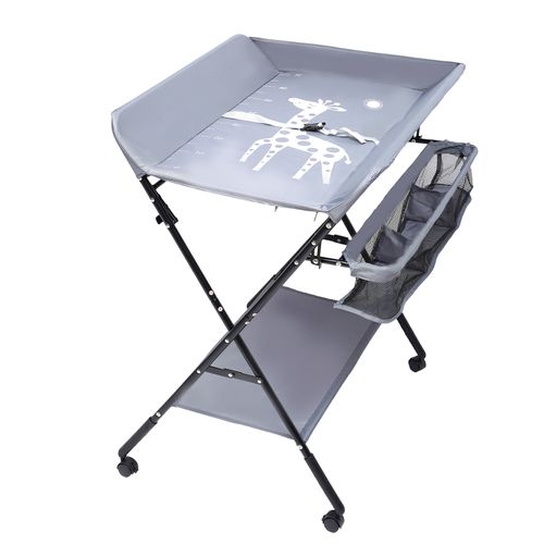 Baby Changing Table Portable Folding Diaper Station infant Nursery Gray New — image 10