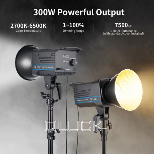 300W LED Video Light Continuous Spotlight Studio Kit 2700-6500K Bowen Bi Color — image 4
