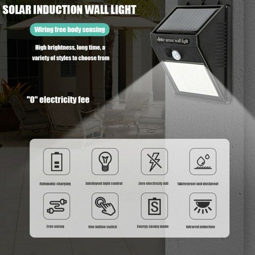 4PACK Solar Outdoor Garden Security Lamp Powered PIR Motion Sensor Wall Lights — image 2