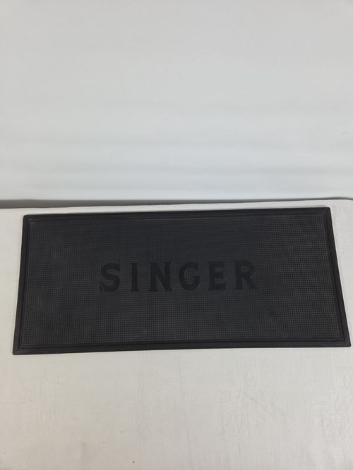 Vintage Singer Sewing Machine Rubber Mat Original Black Mat — image 1