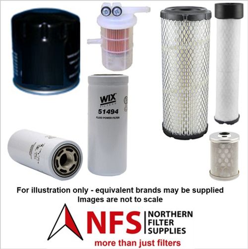NFS Filter Kit fits Volvo EC25, EC30 with Mitsubishi S3L2 Engine