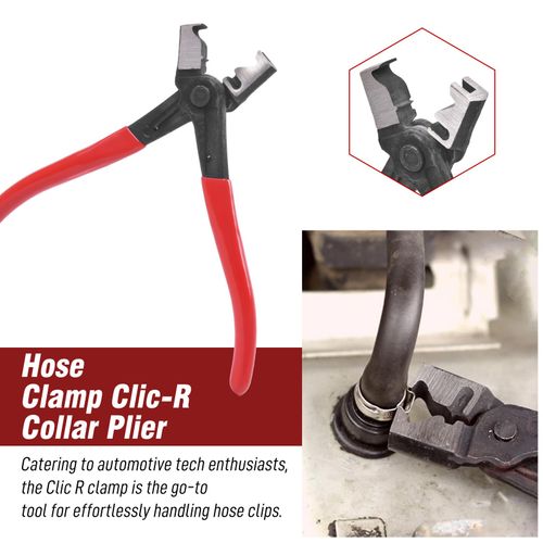 4PC Hose Clamp Removal Pliers Set Flexible Spring-Loaded Long Nose Pliers Carbon — image 9