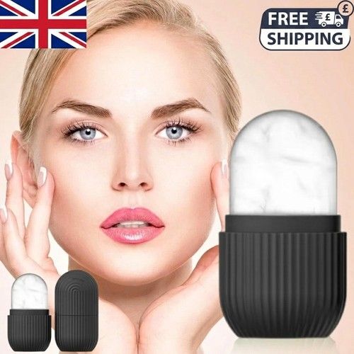 Ice Roller for Face & Eyes, Silicone Roller Reusable Face Roller Facial Massager