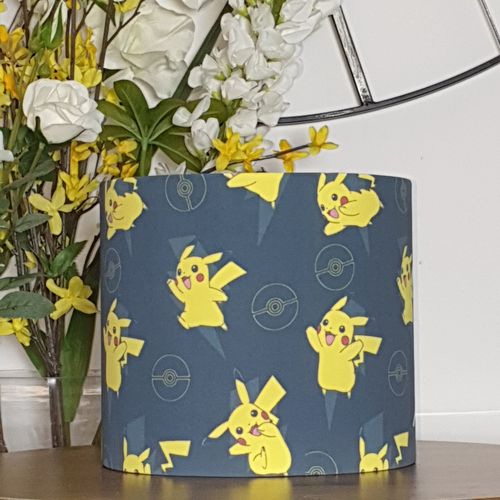 Pokemon Pikachu Ceiling Drum Light Shade 25cm/10" — image 1