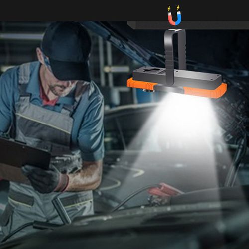 Rubber Grip Rechargeable LED Work Light Mechanic Work Inspection Lamp Hand Torch — image 8