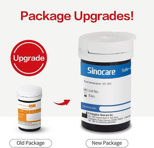 sinocare (Safe-Accu2) Blood Glucose Test Safe ACCU2 Strips x100  — image 5