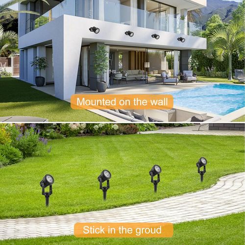 T-SUN Solar Powered Spot Lights LED Outdoor Wall Light Garden Landscape Lamps UK — image 7