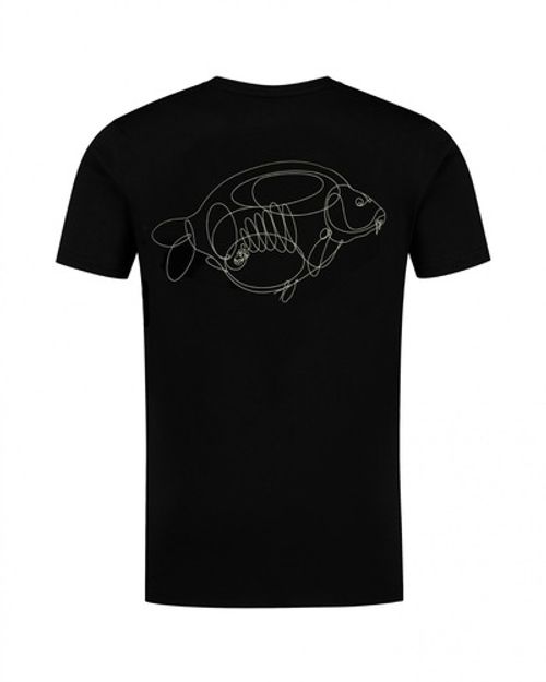 Korda ONE LINER T Shirt Carp Fishing Tee All Sizes Black or Olive