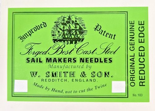 TEN assorted William Smith sailmakers needles. sizes 14-18, a great sailing gift